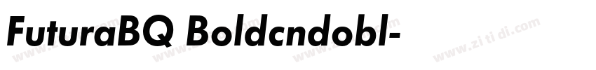FuturaBQ Boldcndobl字体转换
